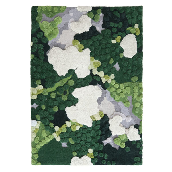 Hand Tufted Large Area Rug Spring Greens