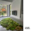 Designer Moss Green Runner Rug